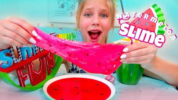 WATERMELON SLIME without Borax! Shopping for Slime at Michaels for DIY Slime Recipe Ingredients!