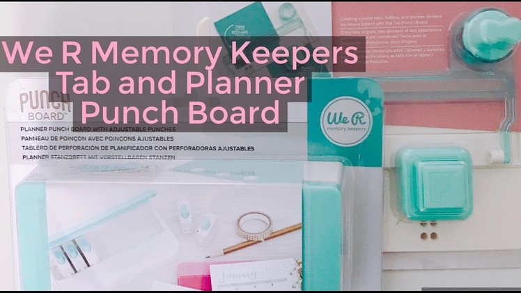 We R Memory Keepers Planner Punch Board & Tab Punch board