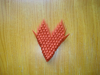 3D Origami Heart Tutorial