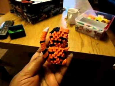3D origami tiger