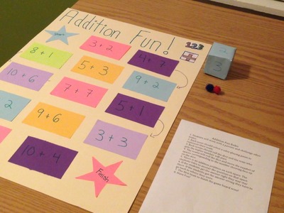 Addition Fun math board game-Chelsea