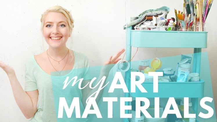 ART MATERIALS What I use the most | Katie Jobling Art