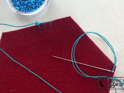 Beaded Knotted Blanket Stitch Tutorial by Amy McClellan