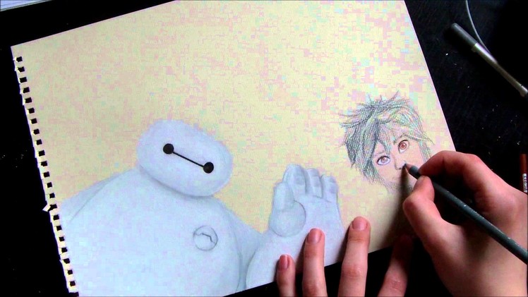 Big Hero 6: Hiro Hamada and Baymax - [Prismacolour Drawing]