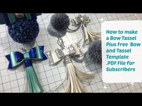 Bow and Tassel tutorial - Free Template