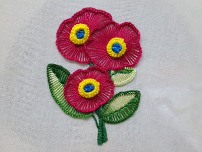 Button hole ruffle stitch.kaj tanka.hand embroidery