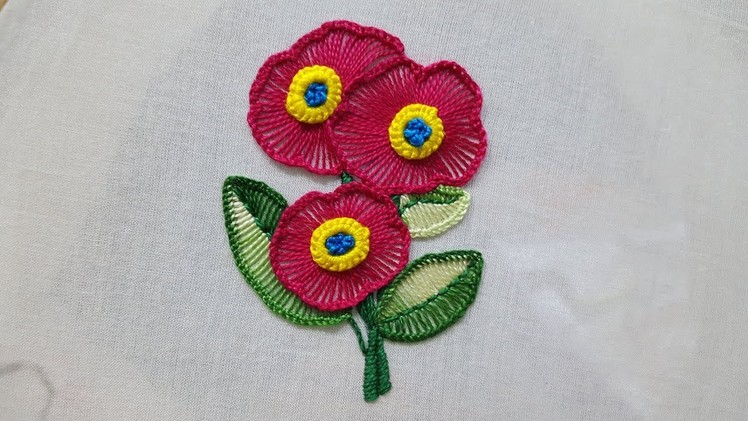 Button hole ruffle stitch.kaj tanka.hand embroidery