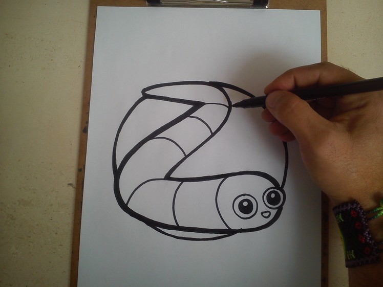 COMO DIBUJAR EL GUSANO DE SLITHER.IO. how to draw a worm of slither.io
