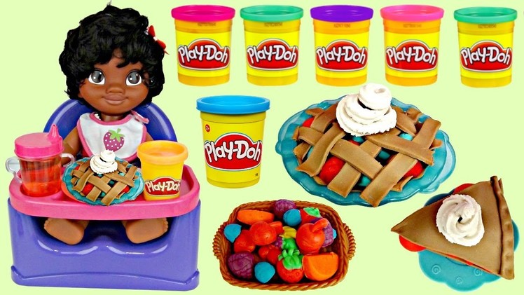 Disney Little Baby MOANA Eat Food, Dessert Play-doh Playful Pies Kitchen DIY Creation, Maui. TUYC
