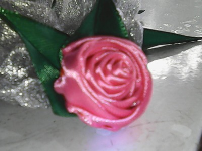 DIY-cara membuat bunga mawar dari pita satin-how to make roses from satin ribbon