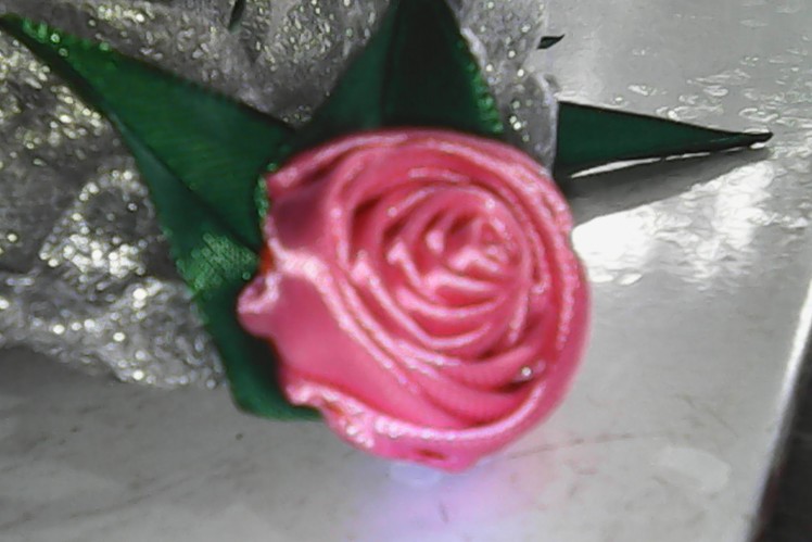 DIY-cara membuat bunga mawar dari pita satin-how to make roses from satin ribbon