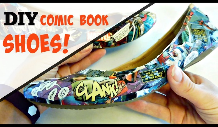 DIY Comic Book Shoes