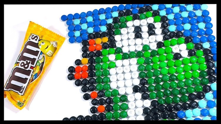 Drawing Yoshi with M&Ms!