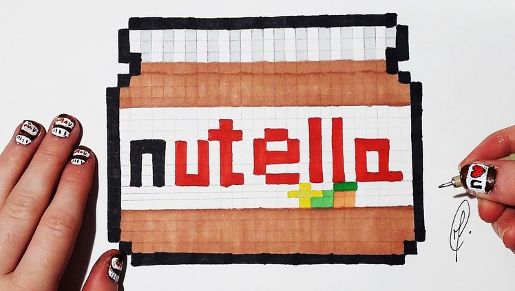 Easy Pixel Art -  Nutella