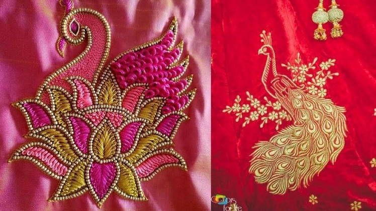 Embroidery designs for sarees, blouse, kurti and kameez