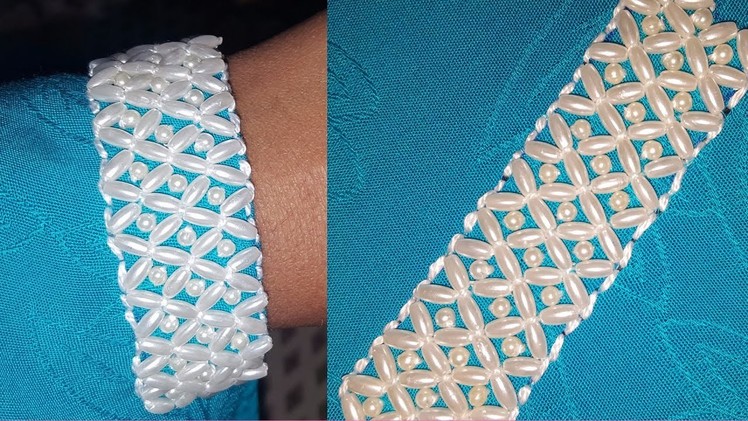 Fancy border bead work | hand embroidery