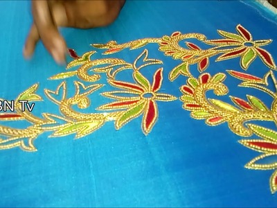 Hand embroidery tutorial for beginners,aari work blouse designs with price,basic embroidery stitches