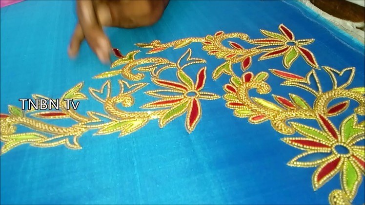 Hand embroidery tutorial for beginners,aari work blouse designs with price,basic embroidery stitches