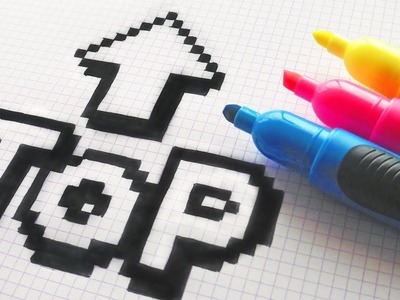 Handmade Pixel Art - How To Draw a TOP #pixelart