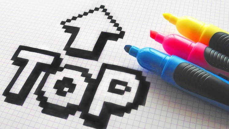 Handmade Pixel Art - How To Draw a TOP #pixelart