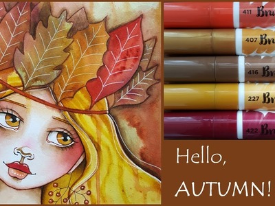 Hello, Autumn! Capturing autumn's colours with Ecoline Brush Pens