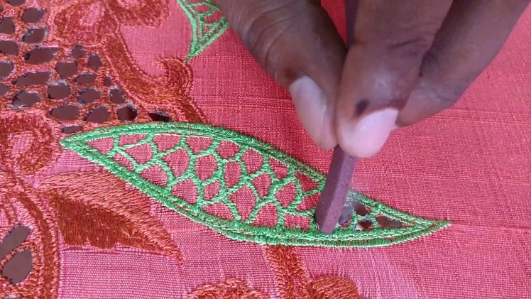 How to do Cutwork Embroidery using a Mosquito Coil