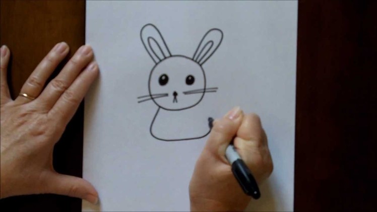 How to Draw a Cartoon Rabbit Bunny Step by Step Beginners Drawing Tutorial