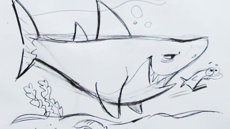 How to Draw a Cartoon Shark (Step by Step)