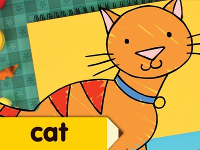 How to Draw A Cat | Easy Drawing Lesson for Kids | Step By Step