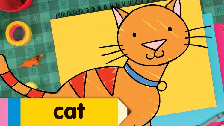 How to Draw A Cat | Easy Drawing Lesson for Kids | Step By Step