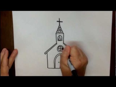 How to Draw a Church Step by Step Simple Easy Tutorial
