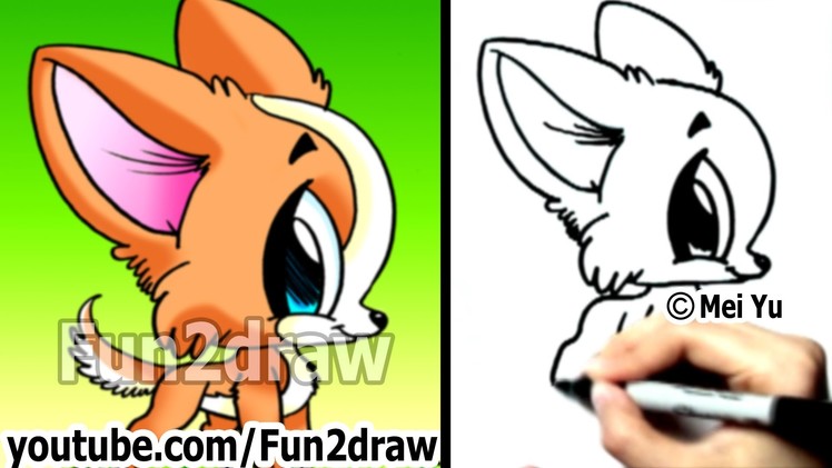 How to Draw a Dog - Chihuahua Puppy - Fun Things to Draw - Cute Art - Fun2draw