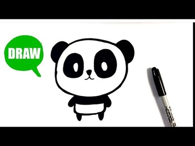 How to Draw a Panda - Chibi - Easy Pictures to Draw