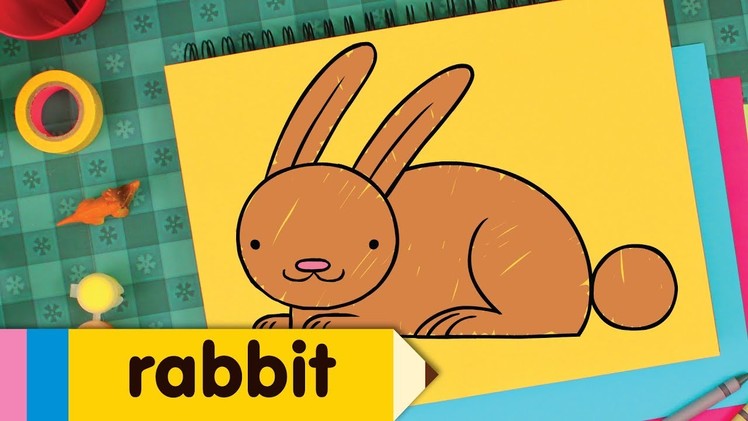 How To Draw A Rabbit | Easy Drawing Lessons for Kids