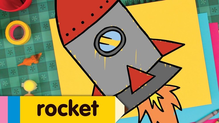 How to Draw a Rocket | Simple Drawing Lesson for Kids | Step By Step