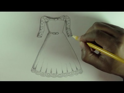 How to draw a wedding dress, narrated