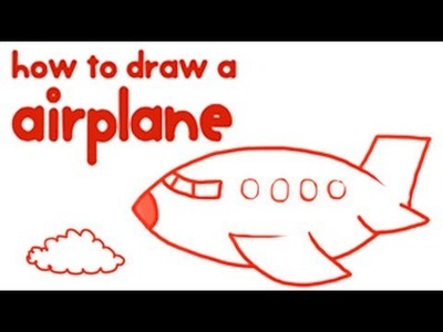 How to Draw an Airplane | Step By Step Drawing for Kids | Educational Videos by Mocomi
