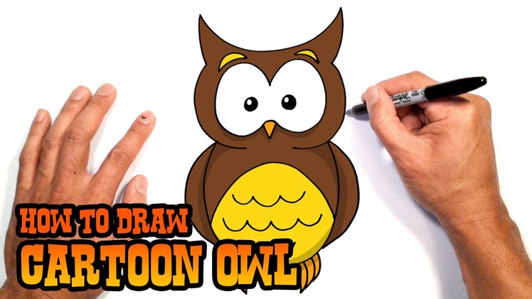 How to Draw Cartoon Owl | Drawing Lesson