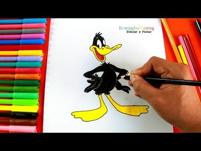 How to draw DAFFY DUCK | Cómo dibujar al PATO LUCAS (paso a paso)