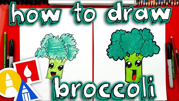 How To Draw Funny Broccoli