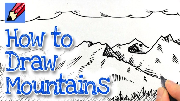 How to Draw Mountains Real Easy