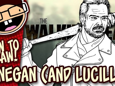 How to Draw NEGAN and LUCILLE (The Walking Dead) | Narrated Easy Step-by-Step Tutorial