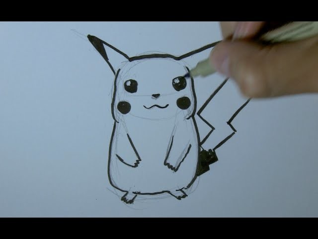 How to draw Pikachu from Pokemon step by step - Things to Draw
