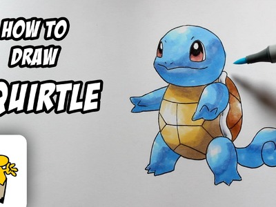 How to draw Squirtle [Pokemon] drawing tutorial