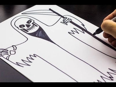 How To Draw The Grim Reaper for Halloween!