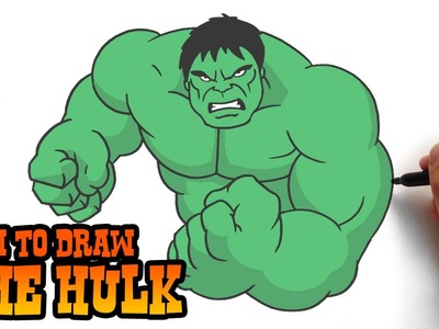 How to Draw The Hulk- Simple Step by Step Video Lesson