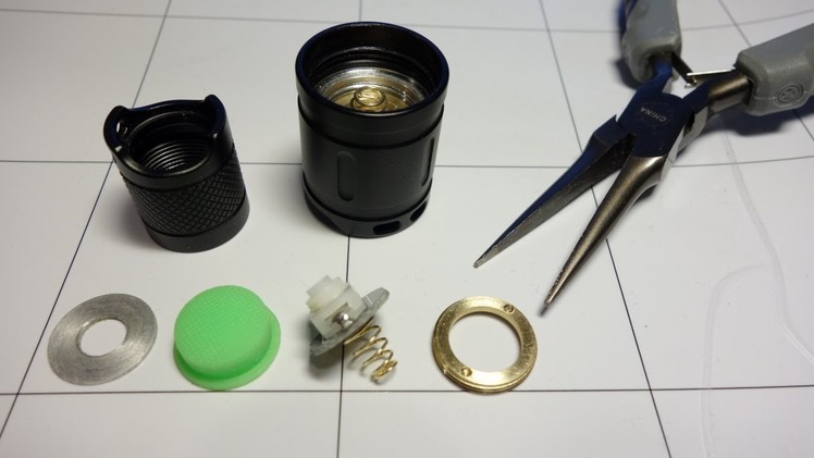 HOW TO: Flashlight Mechanical Tail Cap Switch Replacement