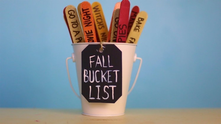 How To Make A Fall Bucket List!!!