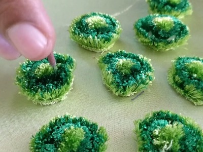 How to make fluffy flowers #002