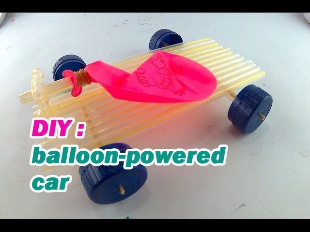 How to make simple car  powered balloon